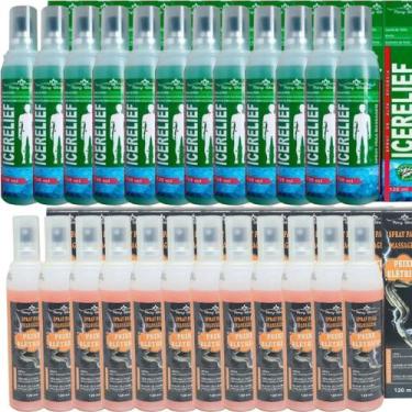 Imagem de Kit 12 Spray Para Massagem Icerelief 120ml + 12 Spray Peixe Elétrico 1