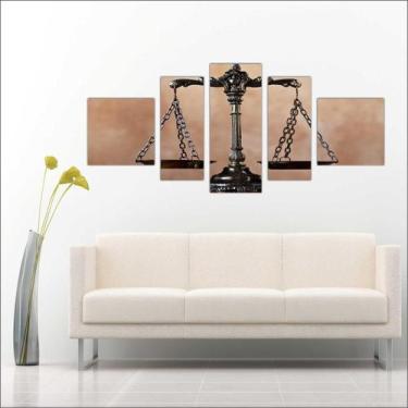 Imagem de Quadro Decorativo Direito Escritórios De Advocacias Advogados 5 Peças 