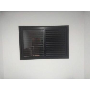 Imagem de Janela de correr 3 folhas alumínio bronze 1200x1000 - Esquadrias e Vid