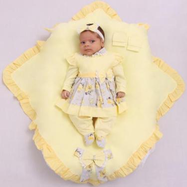 Imagem de Saída de Maternidade para Bebê Menina Clara 05 Peças - Pandora Baby En