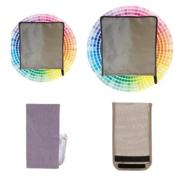 Imagem de ThuroLeo Conjunto de capa para laptop com bloqueio de EMF com bloqueio de queda familiar, bloqueador de controle de telefone, capa antiradiação para laptop, proteção 5G RF GPS RFID, capa de