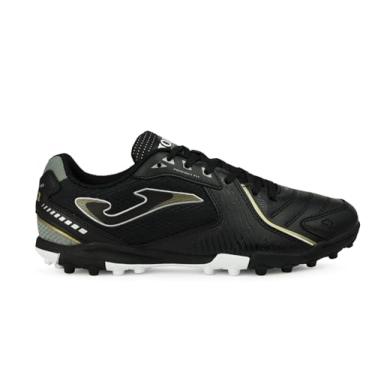 Imagem de Joma - Chuteiras de futebol para grama, cabedal sintético e de malha, leve, durável, ventilação VTS, biqueira de proteção, masculina e feminina, Preto, dourado, 38
