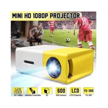 Imagem de Mini Projetor Portátil Hdmi 1080P 600 Lúmens Cinema Tv - Inova