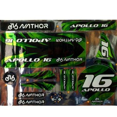Imagem de Adesivo Para Bicicleta Do Aro 16 Para Bicicletas Nathor, Verde