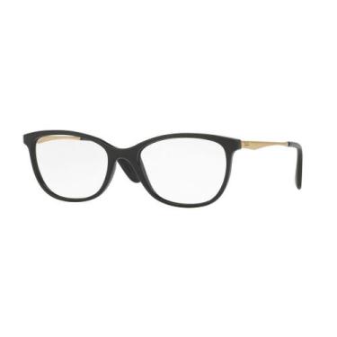 Imagem de Óculos de Grau Feminino Ray Ban RB7106 5697 Acetato Preta
