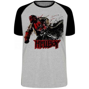 Imagem de Camiseta HellBoy Pistol Blusa Plus Size extra grande adulto ou infanti