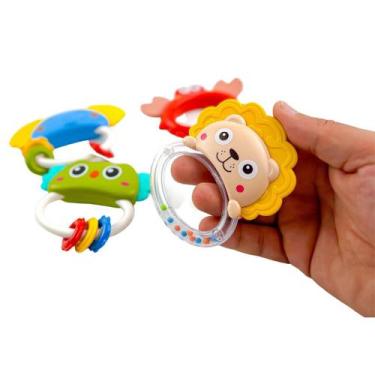 Imagem de Kit Chocalho 4 Pçs brinquedo Bebe - Company Kids