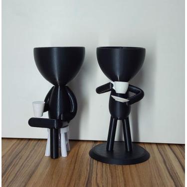 Imagem de Kit  Vasinhos Decorativo Robert Plant Bob Para Suculentas - 3DB Wonder