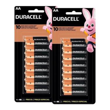 Imagem de Kit 32 Pilha Aa Alcalina Duracell Longa Duração