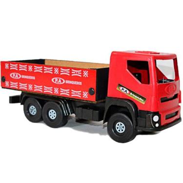 Imagem de Caminhão Brinquedo Infantil Caminhãozinho Carroceria Vermelho - P.A Br