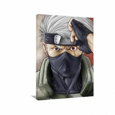 Imagem de Quadro decorativo Kakashi Artístico - Naruto - Tela em Tecido - Wall F