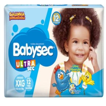 Imagem de Fralda BabySec Galinha Pintadinha Ultra Sec Jumbinho XXG 12 unidades