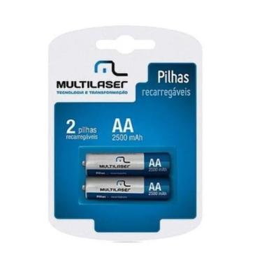 Imagem de Pilha Recarregável Aa 2500mah 1.2v Multilaser Cb053 Par - A.R Variedad