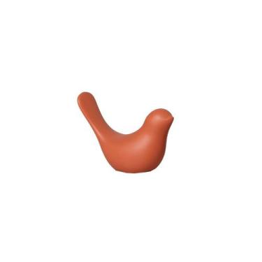 Imagem de Estatueta Passarinho em Cerâmica Decorativo Home G Terracota - Sara De