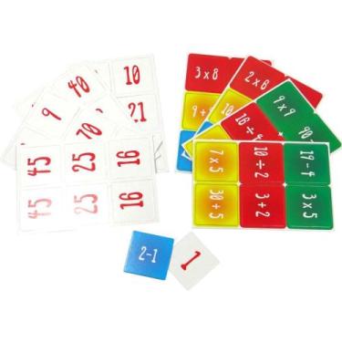 Imagem de Brinquedo Pedagogico as 4 Operacoes 54 Pecas - Coluna