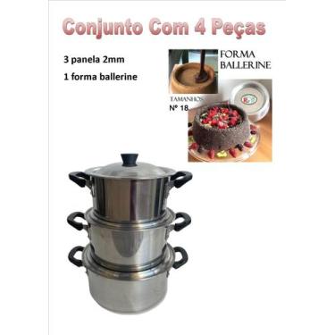 Imagem de jogo Panela alumínio 4 peças - Linha 2 MM - Rubilaine