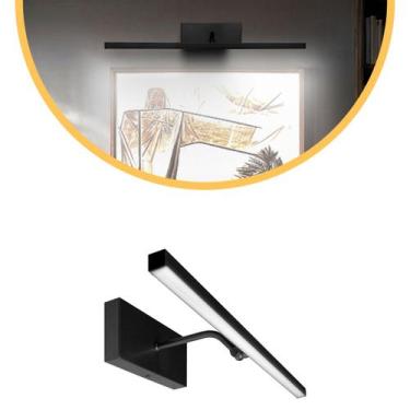 Imagem de Arandela Articulável Quadro Perfil Led 6W 6000K Preto - Iluminar Ambie
