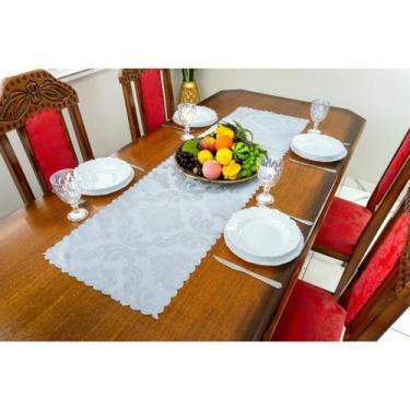 Imagem de KIT 2 CAMINHO DE MESA JACQUARD 1,40M x 40CM ADAMASCADO NATAL - Rafalor