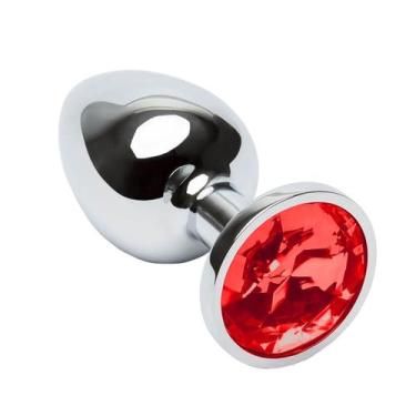 Imagem de Plug Anal Jóia Aço Inox Confortável Varias Cores - Papo de Amigas,  Pl