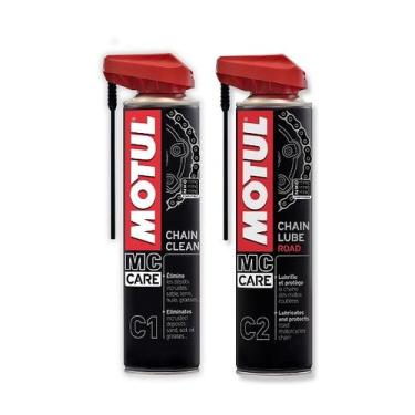 Imagem de Kit cuidados motul c1 chain clean e c2 chain lube