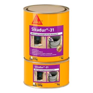 Imagem de Sikadur 31 Sika Adesivo Epóxi Tixotrópico 1kg Concreto
