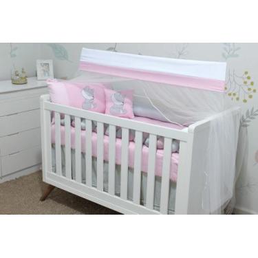 Imagem de Kit de Berço Encanto 07 Peças - Bebê & Enxoval, Raposinha Rosa