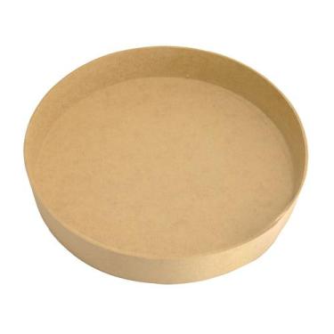 Imagem de Kit 10 Bandeja Redonda Lisa M Festa Decoração 30x5 Mdf Madeira - ATACA