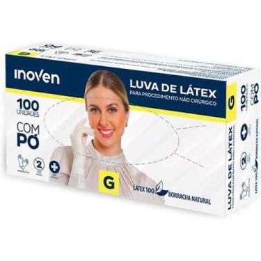 Imagem de Luva Latex Procedimento Tamanho G cx com 100 unidades - Inoven