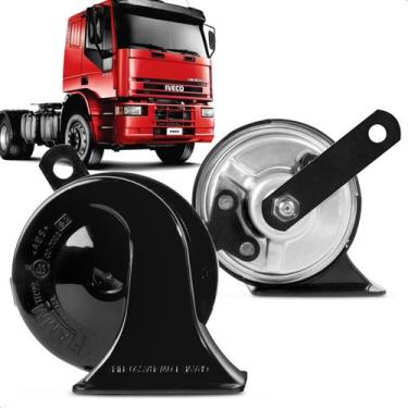 Imagem de Par Buzina Automotiva Fiamm Cavalino  Kbc 99 2t Agudo Grave 12v Caraco