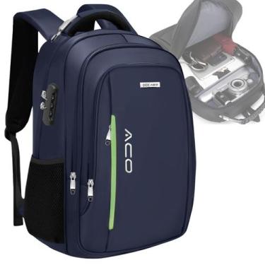 Imagem de Mochila Bolsa Masculina Feminina Notebook Anti Furto Reforçada Escolar