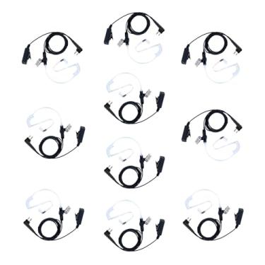 Imagem de KEYBLU Fone de ouvido/fone de ouvido de vigilância de tubo acústico CLS1110 com PTT e microfone para rádio Motorola Walkie Talkie RDM2070d CP200 CP200d CLS1410 CLS1413 CLS1450