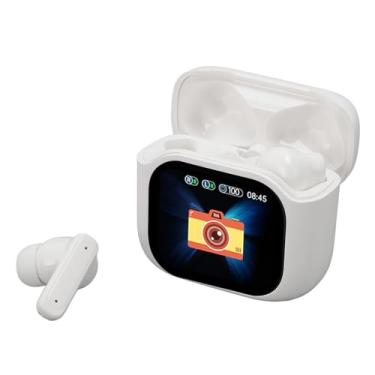 Imagem de Fones de Ouvido Sem Fio, 5.4 Fones de Ouvido Com Tela Sensível Ao Toque Colorida, Fones de Ouvido Com Cancelamento de Ruído, Fones de Ouvido Intra-auriculares