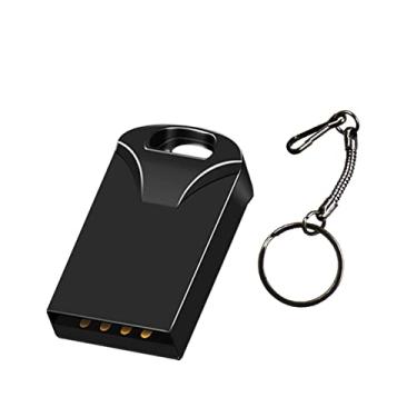 Imagem de Pen drives USB de 1 GB, pendrives, pendrives, pen drive, pen drive com à prova d'água à prova de poeira e à prova de choque (preto Supoer Mini)