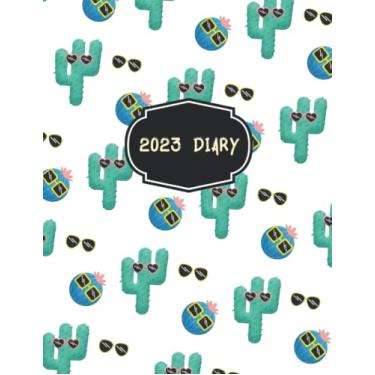 Imagem de 2023 Diary: A4 Week To View Dated Planner Agenda Organiser Calendar With Notes and To Do List - 2023 Diary One Week on Two Pages - 2023 Diary Cactus