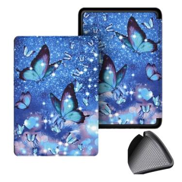 Imagem de GUKSRASO Capa para 7" Kindle Paperwhite 12th Gen 2024 e Kindle Colorsoft Signature Edition, PU e TPU Soft Traseiro Tampa Protetora para com Despertar/sono Automático