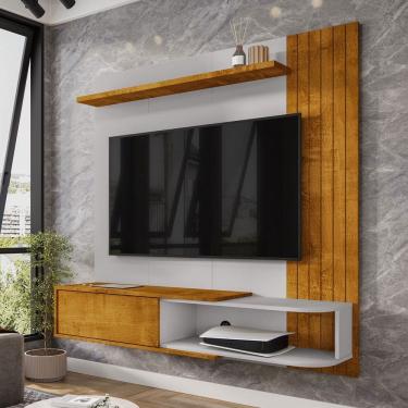 Imagem de Painel para TV Até 55 Polegadas Paraty 1 Porta Naturallle/Off White - Móveis Bechara