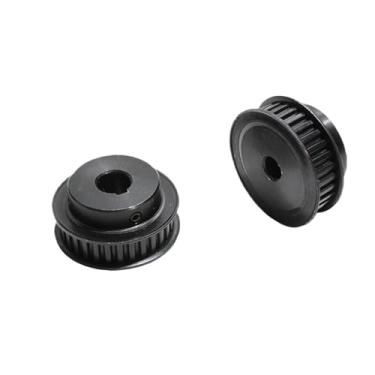 Imagem de Rodas XL21T Furo de polia preta 5-20 mm Furo de chaveta tipo BF 3 x 1,4/4 x 1,8/5 x 2,3 mm Largura da correia 11 mm Aço (17 mm)