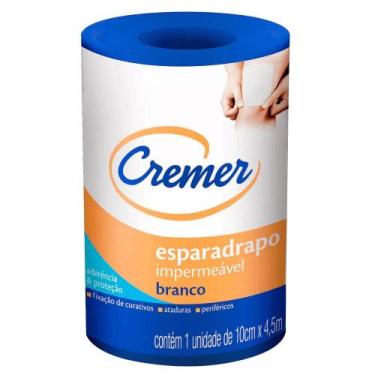 Imagem de Esparadrapo Cremer Impermeavel Branco 10Cmx4,5M