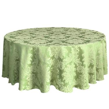 Imagem de Toalha de Mesa Redonda Jacquard Grande Para Buffet Festas e Eventos 2,