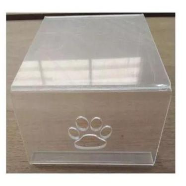 Imagem de Comedouro Ergonômico Pet Acrílico Cachorro Gato 35x17x7cm - loja dinka