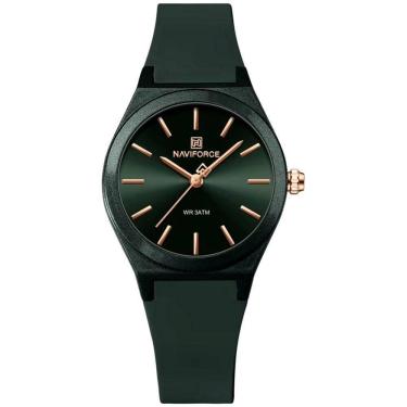 Imagem de Relógio Analógico Feminino De Quartzo Casual Com Pulseira De Silicone Impermeavel Verde