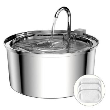 Imagem de Fonte de Água Automática Cat Tomxcute 3.2L em Aço Inoxidável