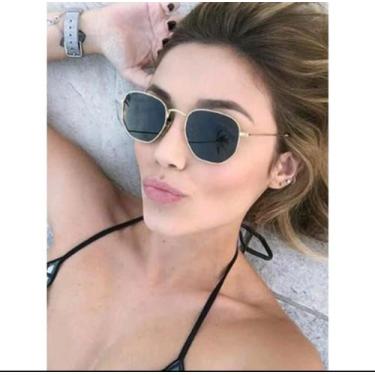 Imagem de Óculos de Sol HEXÁGONAL Hype Moda Feminino Masculino Envio imediato, P