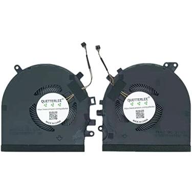 Imagem de QUETTERLEE New CPU and GPU Cooling Fan for Razer Spirit Blade 15 GTX 1060 RZ09-027 RZ09-0270 RZ09-03009E97 RZ09-0300 RZ09-0328 RZ09-03287E72-R3U1 Series DFS501105PR0T FM5D and DFS5K121142621 FLK7 Fan