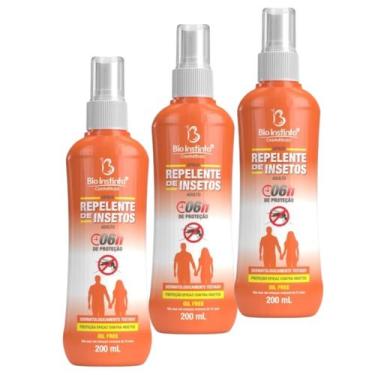 Imagem de Kit 3 Repelente De Insetos Spray Adulto 200Ml - Bio Instinto