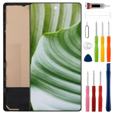 Imagem de SWARK Novo conjunto de digitalizador de tela sensível ao toque TFT LCD para Google Pixel 6A GX7AS, GB62Z, G1AZG, GB17L com kit de ferramentas de reparo atualizado - sem função de impressão digital