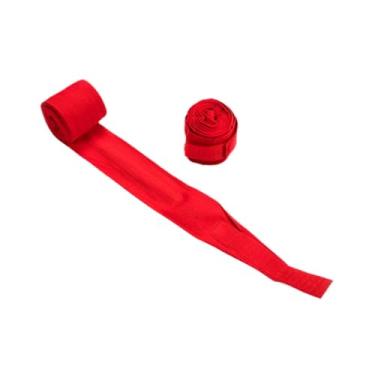 Imagem de menolana 2 peças de boxe embrulham as mangas de boxe protetor de algodão Sparring luvas interna Suporte de pulso para Taekwondo Fitness, 5m Vermelho