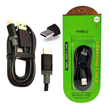 Imagem de Kit 10 Cabos Usb De Dados Turbo Celular Tipo C  Atacado - altomex