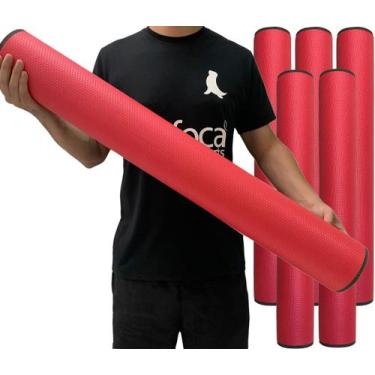 Imagem de Kit 5 Rolos Massagem Liberação Miofascial 90x12cm DF1075 Vermelho Dafo