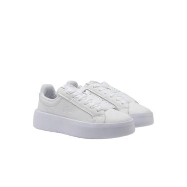 Imagem de Lacoste Tênis feminino Carnaby Plat, Branco/Branco, 40